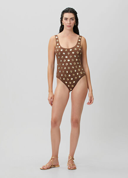 Luna Brown Swimsuit