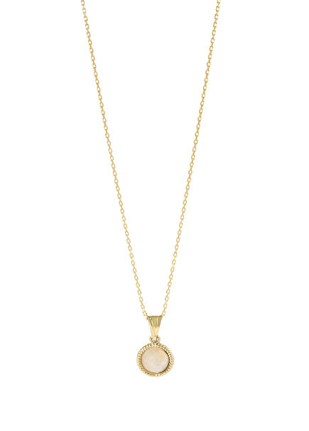 Sweet Moonstone 14K Gold Natural Stone Necklace