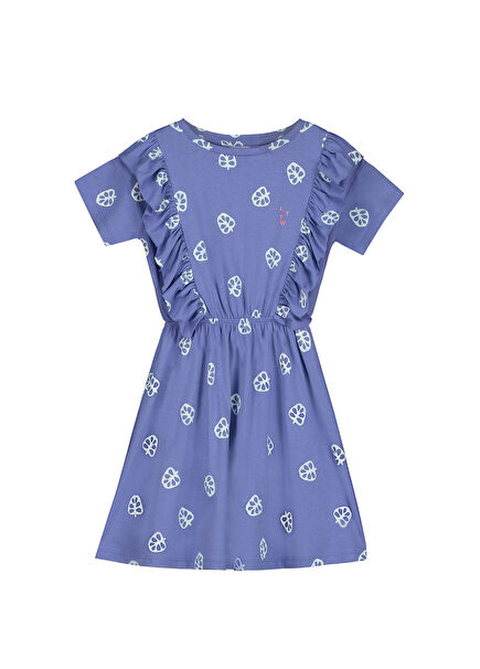 Manila Purple Girls Organic Cotton Dress