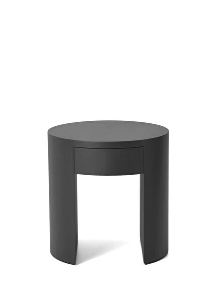 Moon Black MDF Nightstand