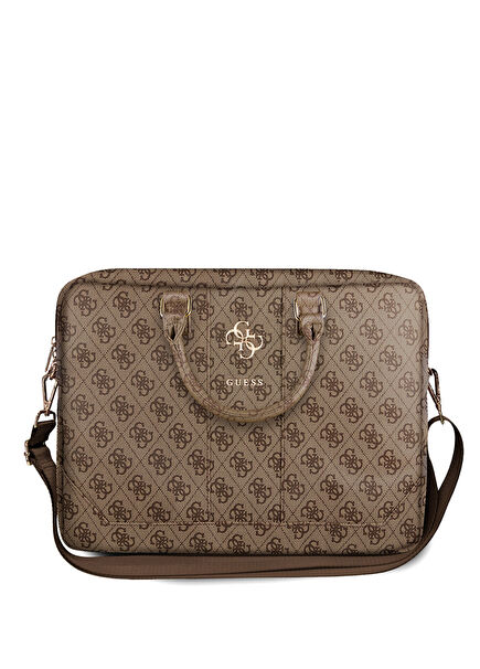 4G Patterned Large Logo Shoulder Strap 15" Laptop Bag