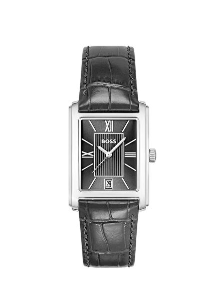 HB1514277 Siyah Deri Erkek Kol Saati