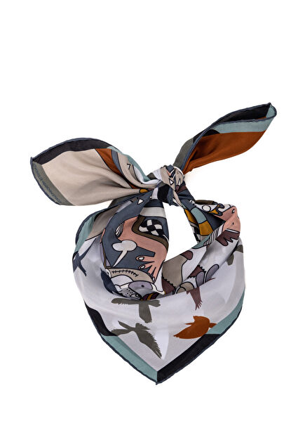 Golden Wings Women's Silk Scarf