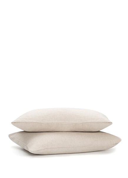 Petra Natural Linen Pillowcase Set of 2