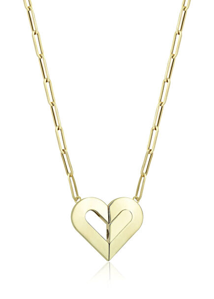 Magnet Heart 14 Ayar Altın Kadın Kolye