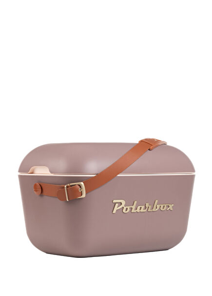 Mauve Gold Deri Kayışlı Soğuk ve Sıcak Tutucu Termal Çanta 12 Lt