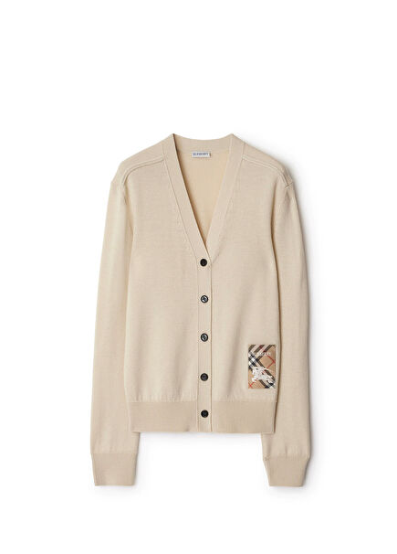 Smt Cream Color Wool Women's Cardigan
