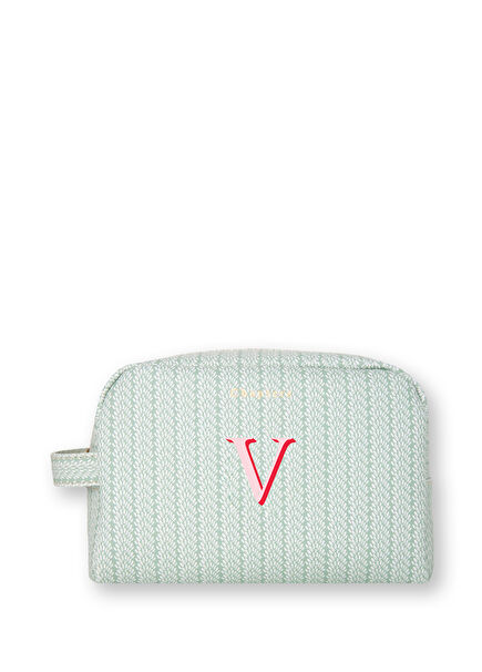 Mint Leaves Green V Letter Women's Travel Bag