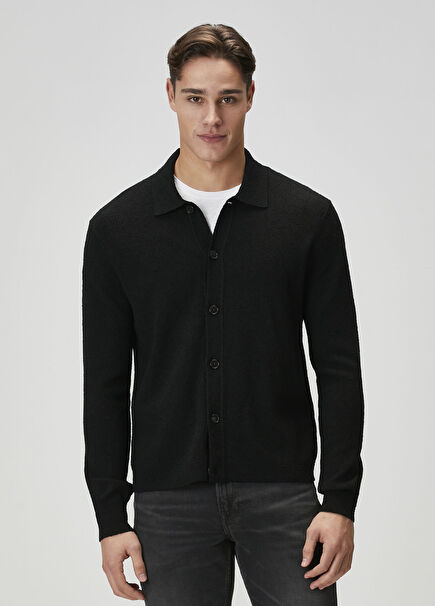 Black Knit Cardigan