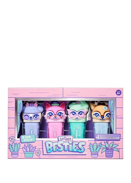 Besties Kokulu 4'lü Fosforlu Kalem Seti