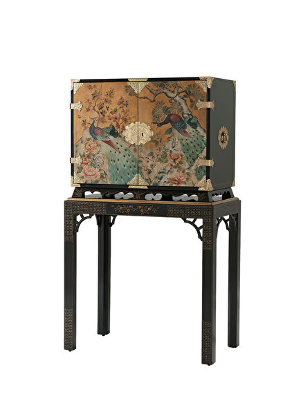 Althorp Peacock Black Wardrobe