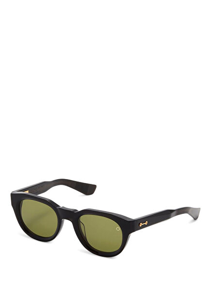 Alpha AKS-109A 50 Black Acetate Men's Sunglasses