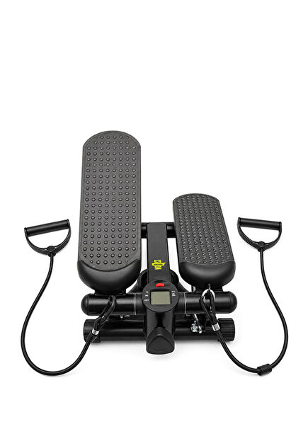 Anti-slip Pedal Dual Shock Absorber LCD Digital Display Resistance Tire Mini Stepper Exercise Tool