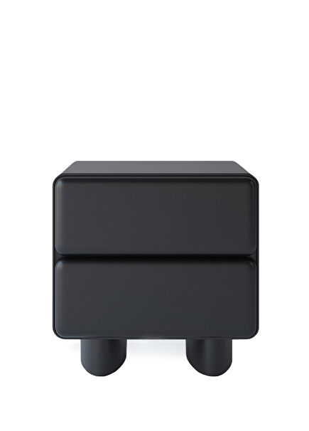 Chubby Black Nightstand