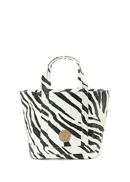Cosima Mini Zebra Kadın Deri Alışveriş Çantası