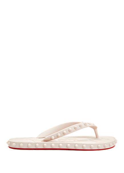 Super Loubi Cream Women's Beach Slippers