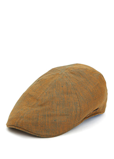 Texas Turuncu Erkek Keten Şapka