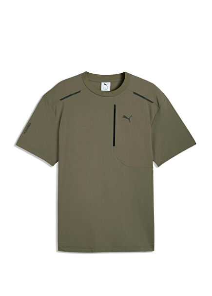 Pumatech Pocket Loden Green Geniş Kesim Erkek Spor T-shirt