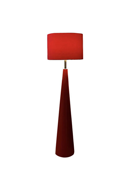 Madonna Red Wooden Floor Lamp