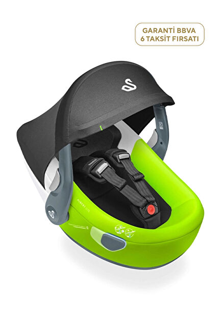 Albert Lite Yeşil Adac'lı 0–13 kg Bebek Oto Güvenlik Koltuğu 
