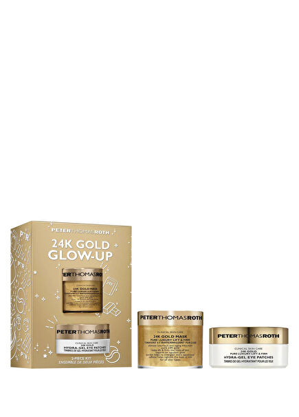 24K Gold Glow-Up Aydınlatıcı Sıkışlaştırıcı Maske 50 ml ve Jel Göz Pedi 2'li Set