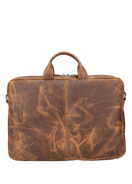Bloom Urban Shield Saddle Heritage Leather 16" Unisex Laptop Macbook Bag