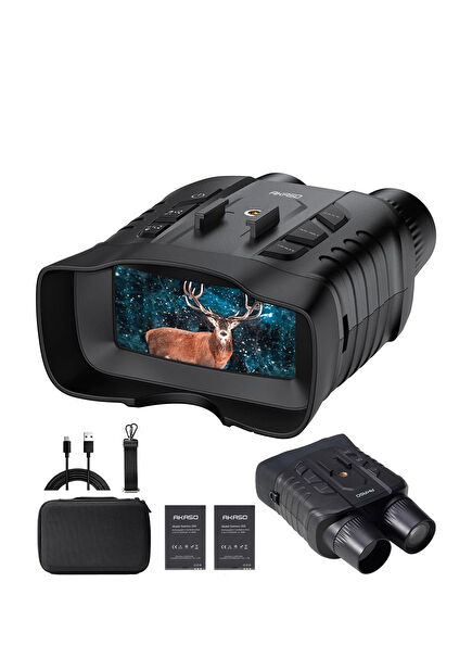 Seemor-200 3'' Screen AI-ISP Technology 16X Digital Zoom Night Vision Binoculars with App Control 4K Full Color Video Recording