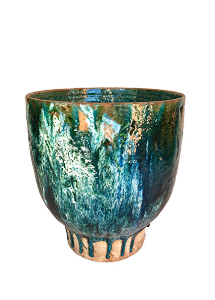 Multicolor Deep Ceramic Decorative Bowl