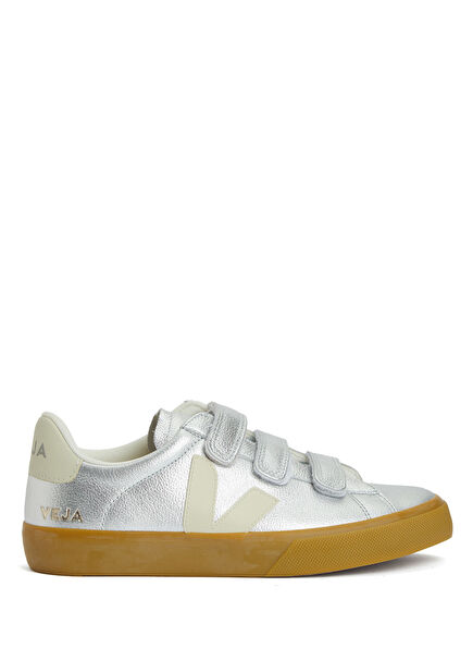 Recife Metalik Gri Kadın Deri Sneaker