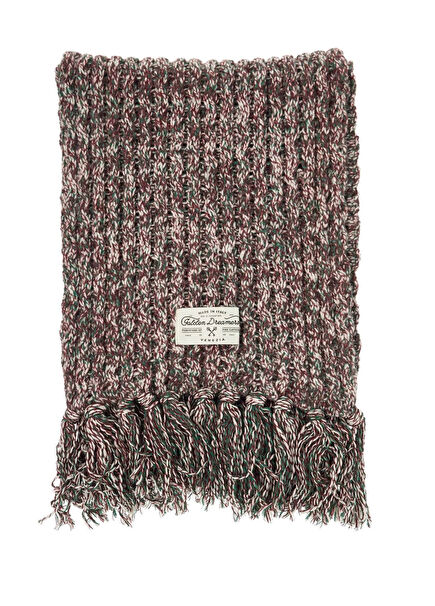 Khaki White Women's Wool Scarf