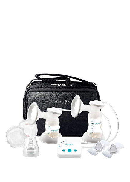 Termal Çantalı Elektrikli USB Çiftli Göğüs Pompası 250 ml Emzirme Seti 
