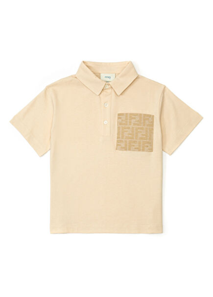 Beige Boys Polo T-Shirt