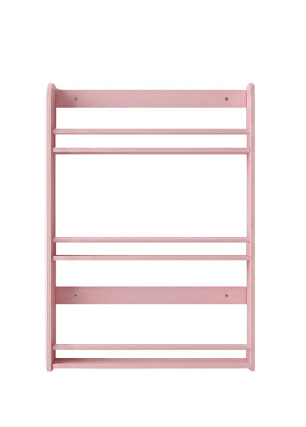 Fox Pink Wooden Children's Room 3-Piece Montessori Wall Shelf