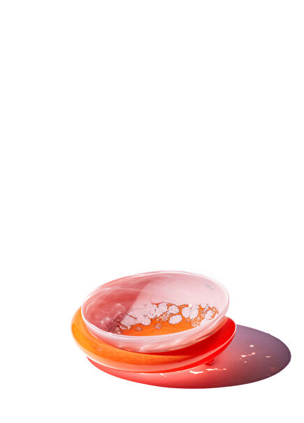 Arc Pink Glass Object