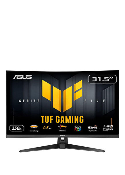 TUF VG32VQM5B 31.5" 250Hz 0.5ms FHD Adaptive Sync Fast VA Curved Gaming Monitor