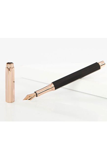 Varius Ebony Rosegold Gold Plated Fountain Pen