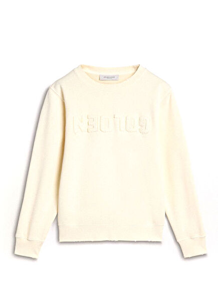 Beyaz Unisex Çocuk Sweatshirt