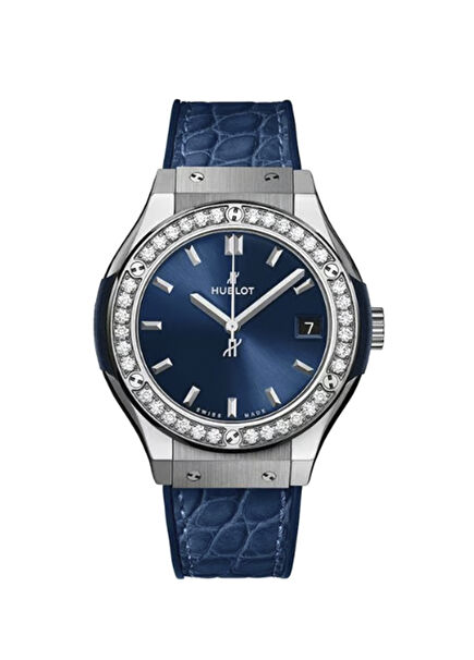 Classic Fusion Titanium Blue Diamonds Women's Watc