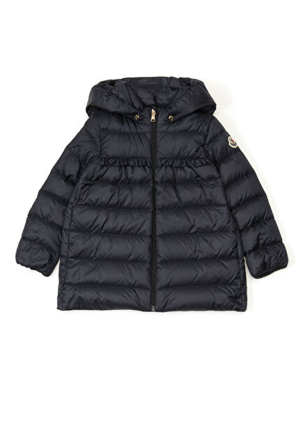 Nevra Navy Quilted Girls' Jacket