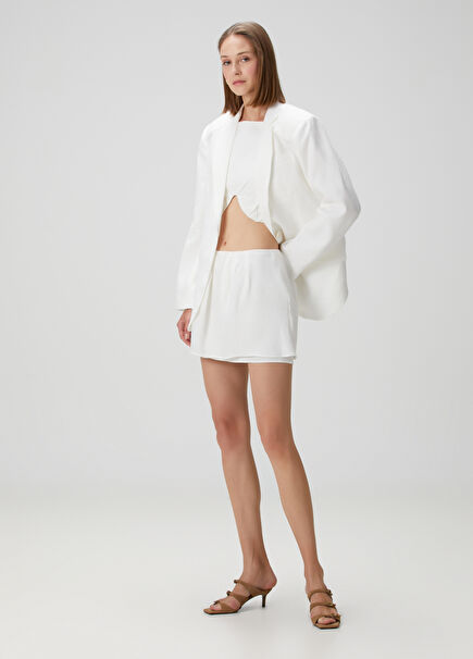 Benita Mini Linen Skirt
