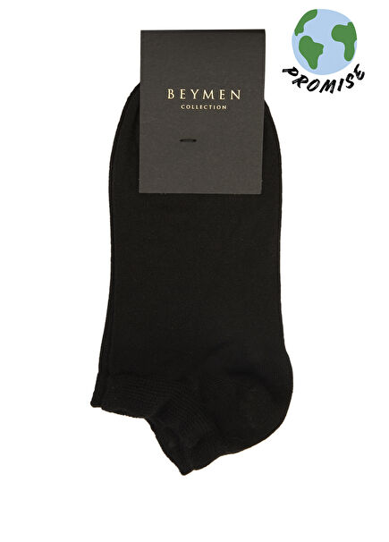 Black Jacquard Logo Men's Bamboo Socks