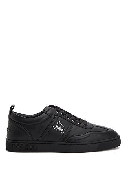 Retero Black Men's Leather Sneakers