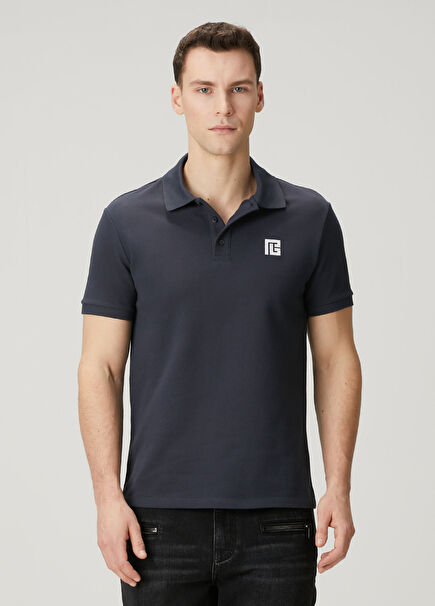 Lacivert Polo Yaka T-shirt