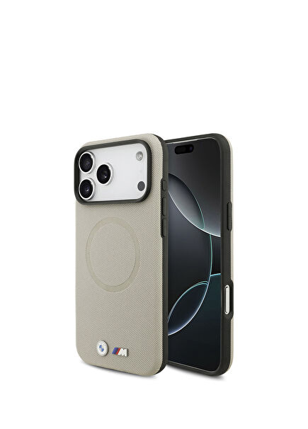 iPhone 17 Pro Max M Design Gray Magsafe Compatible Phone Case with M Logo