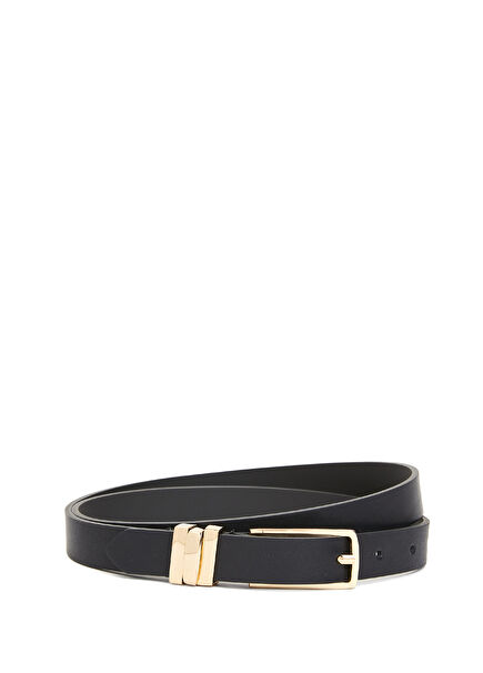 Black Women's Leather Belt