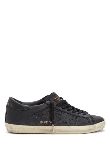 Super Star Siyah Erkek Deri Sneaker