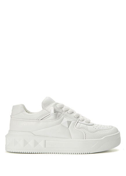 One Stud XL Beyaz Erkek Deri Sneaker