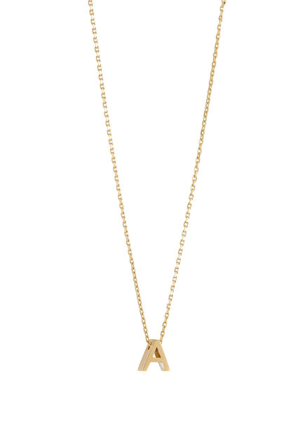 Mini Initials Women's Gold Necklace