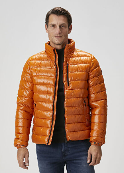 Holden Orange Hooded Puff Jacket