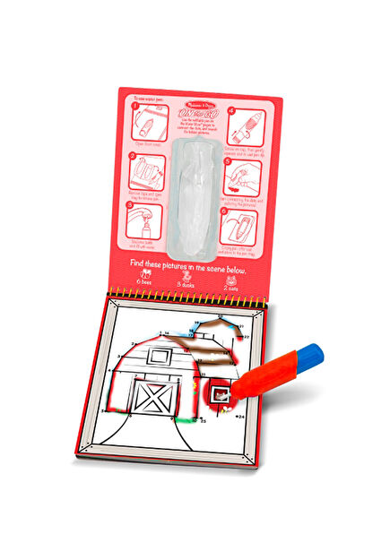 Water Wow Farm Dots Join Water Coloring Book